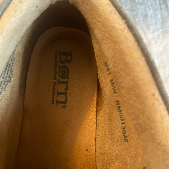 Born Men's Brock Moc Toe Chukka gray Distressed Size 8 ankle lace up boots - Picture 4 of 7